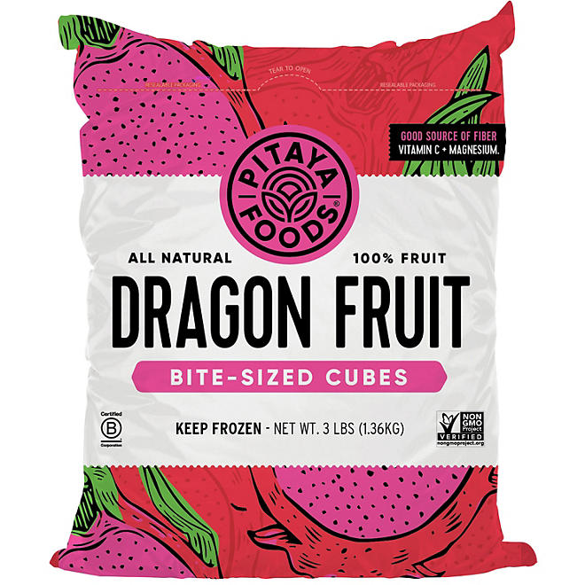 Pitaya Foods Dragon Fruit Bite-Sized Cubes 3 lbs.