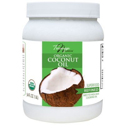 Tresomega Nutrition Organic Refined Coconut Oil (54 oz.) - Sam's Club