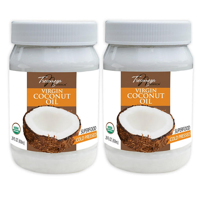 Tresomega Nutrition Organic Virgin Coconut Oil (29 oz., 2 ct.)