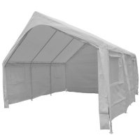 Event Party Tent 20' x 20' Outdoor Party Shelter with Party Enclosure Sidewall Kit