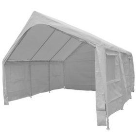 Event Party Tent 20' x 20' Outdoor Party Shelter with Party Enclosure Sidewall Kit