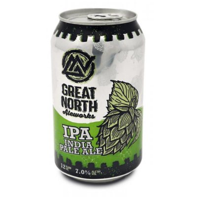 Great North Aleworks IPA Ale Beer, 12 fl. oz. can, 12 pk