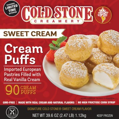 Cold Stone Creamery Sweet Cream Cream Puffs (90 ct.) - Sam's Club