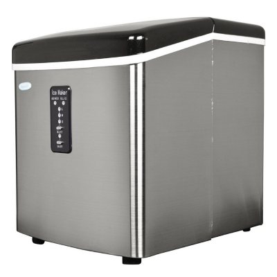 NewAir 28lbs Portable Ice Maker - Stainless Steel