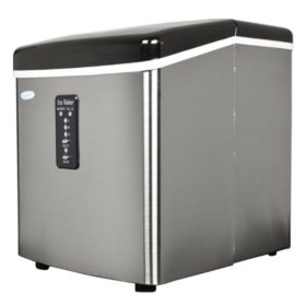 Frigidaire 13 33 lb Freestanding Stainless 3-in-1 Icemaker with Water  Dispenser Silver EFIC245-SS - Best Buy