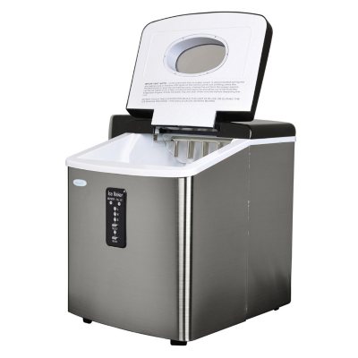 NewAir 28lbs Portable Ice Maker - Stainless Steel