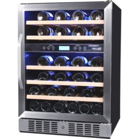 NewAir 46-Bottle Built-In Dual-Zone Wine Cooler