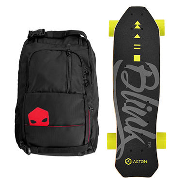ACTON Blink Lite Skateboard Bundle with SB Backpack
