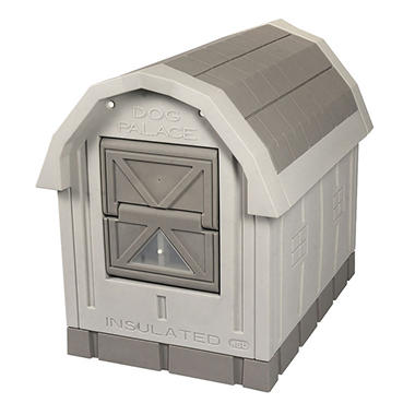 ASL Solutions Deluxe Insulated Dog Palace with Heater and Fleece Bed