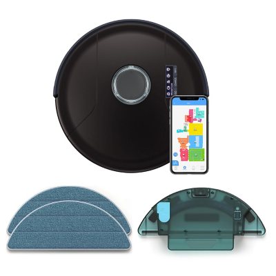 bObsweep PetHair SLAM Wi-Fi Connected Robotic Vacuum Cleaner and Mop (Jet)