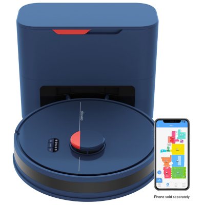 Dustin Wi-Fi Connected Self-Emptying Robot Vacuum and Mop