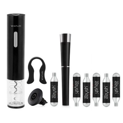 Vinturi BatteryOperated Wine Opener and zzysh Wine Preserver Kit Sam