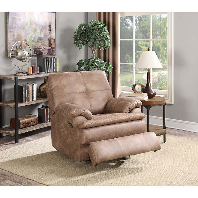 Buck Faux-Leather Recliner