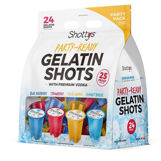 Shottys Party Ready Gleatin Shots (50 ml, 24 ct.)