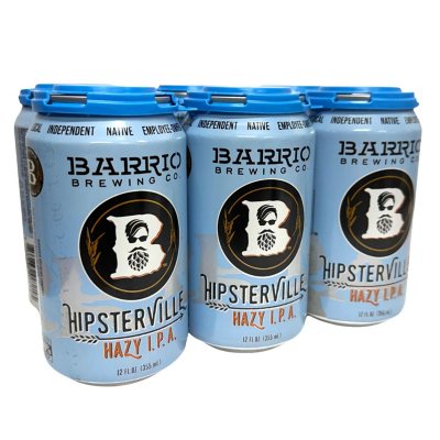 Barrio Hipsterville Hazy IPA Ale Beer, 12 fl. oz. can, 6 pk.