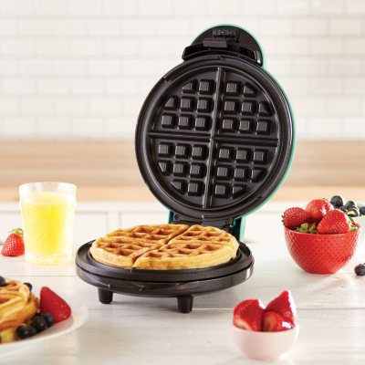 Dash Mini Waffle Maker a Waffle Iron with 7 Removable Plates and