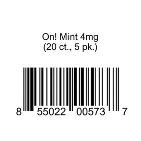 On! Mint 4mg (20 ct., 5 pk.)