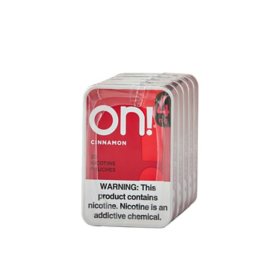 On! Oral Tobacco, Cinnamon, 4 mg., 20 ct., 5 pk.