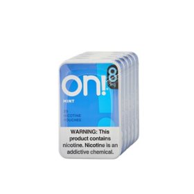 On! Mint 8mg Oral Tobacco, 20 ct., 5 pk.