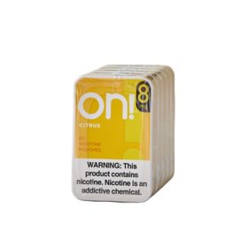 On! Oral Tobacco, Citrus, 8mg 20 ct., 5 pk.