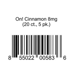On! Cinnamon 8mg (20 ct., 5 pk.)