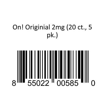 On! Oral Tobacco, Originial, 2mg, 20 ct., 5 pk. - Sam's Club