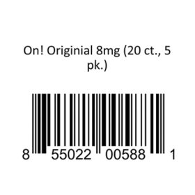 On! Originial 8mg 20 ct., 5 pk.