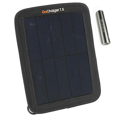 GoCharger 7.5 Watt Portable Solar Rechargeable Battery Pack