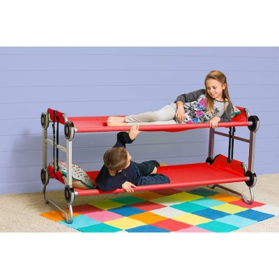 your zone folding kid's activity table with two benches