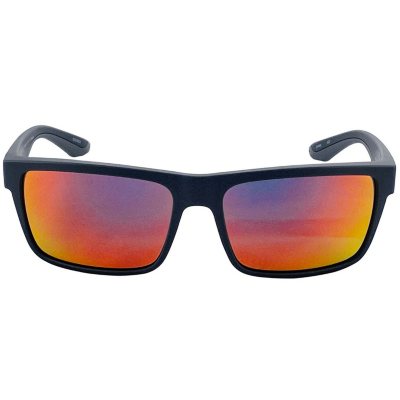 Men's Rectangle Sunglasses with Mirrored Polarized Lenses - All In Motion™  Black