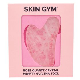 Skin Gym Rose Quartz Gua Sha Crystal Sculpty Tool