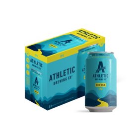 Athletic Brewing Run Wild IPA Non-Alcoholic Ale Beer, 12 fl. oz. can, 12 pk.