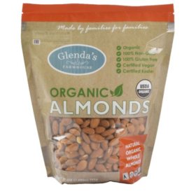 Glenda's Farmhouse Organic Almonds, 27 oz.