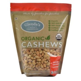 Glenda's Farmhouse Organic Cashews 27 oz.