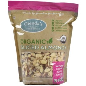 Glenda's Farmhouse Organic Sliced Almonds 27 oz.