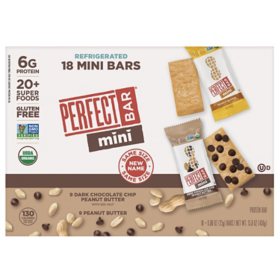 Perfect Bar Protein Bar, Peanut Butter and Chocolate Chip 18 ct.