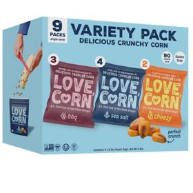Love Corn, Corn Snack Variety Pack (0.7 oz., 9 pk.)