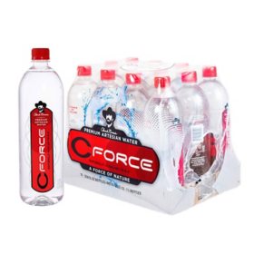 CForce Premium Naturally Alkaline Artesian Water (1L., 12 pk.)