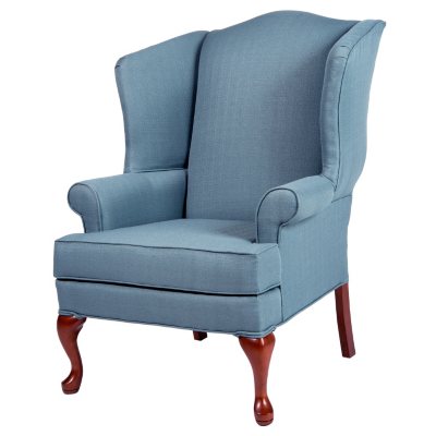 Ellis Colonial Blue Wingback Chair - Sam's Club