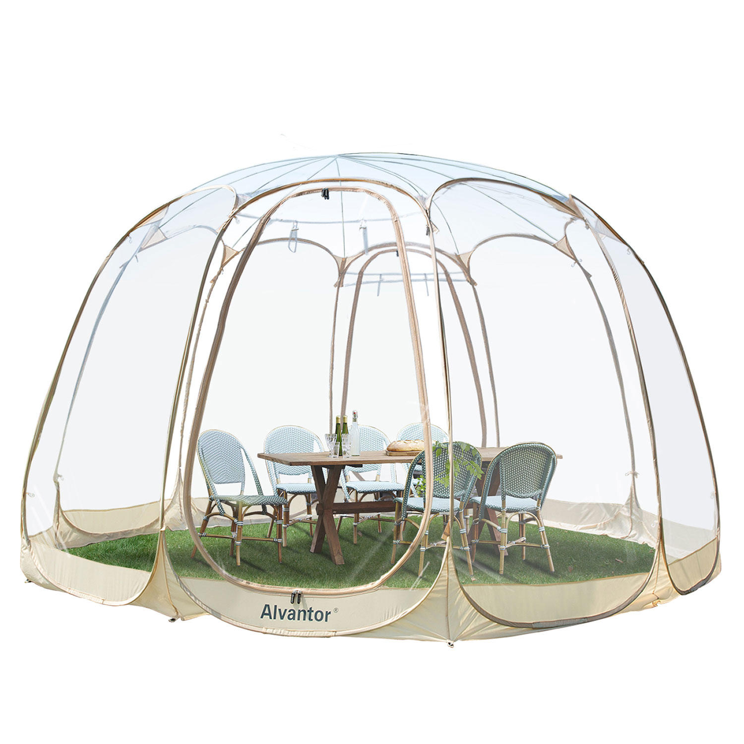 Alvantor Bubble Tent Pop Up Gazebo 15′ x 15′ Camping Tent