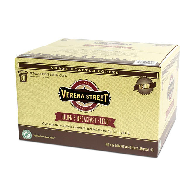Verena Street Assorted Roasted Coffee, Single Serve Cups (80 ct.)