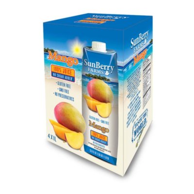 Sunberry Farms 100% Mango Juice (1 L ea., 4 pk.) - Sam's Club