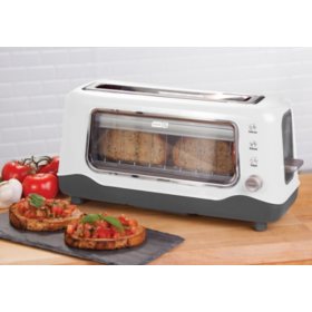 Dash Clear View Toaster: Extra Wide Slot Toaster with See Through Window (Assorted Colors)