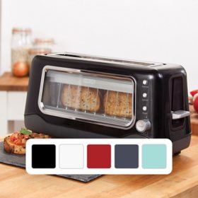 Dash Clear View Toaster: Extra Wide Slot Toaster with See Through Window, Choose Color