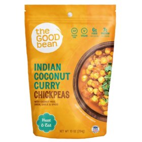The Good Bean Heat & Eat Indian Coconut Curry Chickpeas (10 oz., 4 pk.)