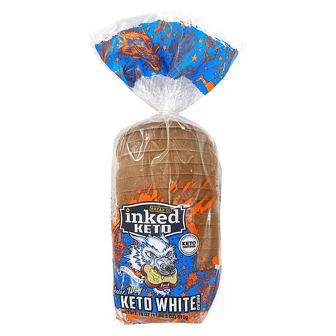 Inked Keto Winter Wolf Keto White Bread 18 oz.