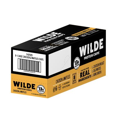 WILDE 13g Chicken & Waffles Protein Chips, 8 pk. - Sam's Club