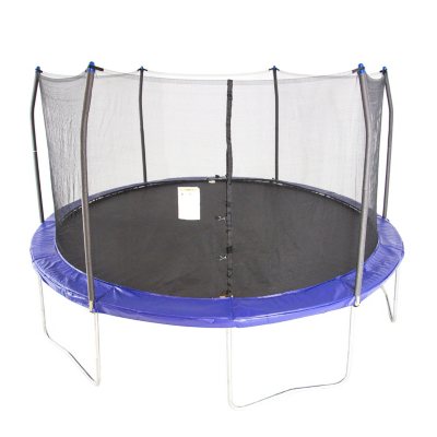 Skywalker Trampolines 15' Round Trampoline and Enclosure - Blue