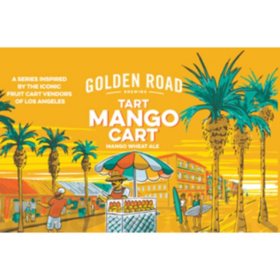 Golden Road Mango Cart Wheat Ale Beer, 12 fl. oz. can, 6 pk.