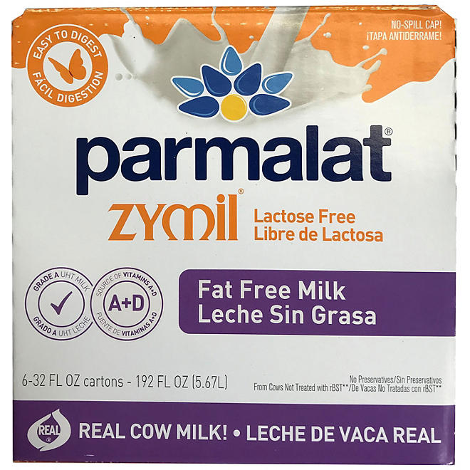 Parmalat Zymil Lactose-Free Fat-Free Milk (32 fl. oz., 6 pk.)